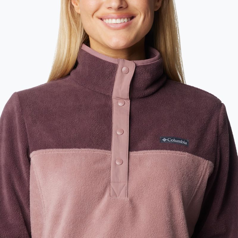 Columbia Benton Springs women's sweatshirt 1/2 Snap moonvista / figs 5