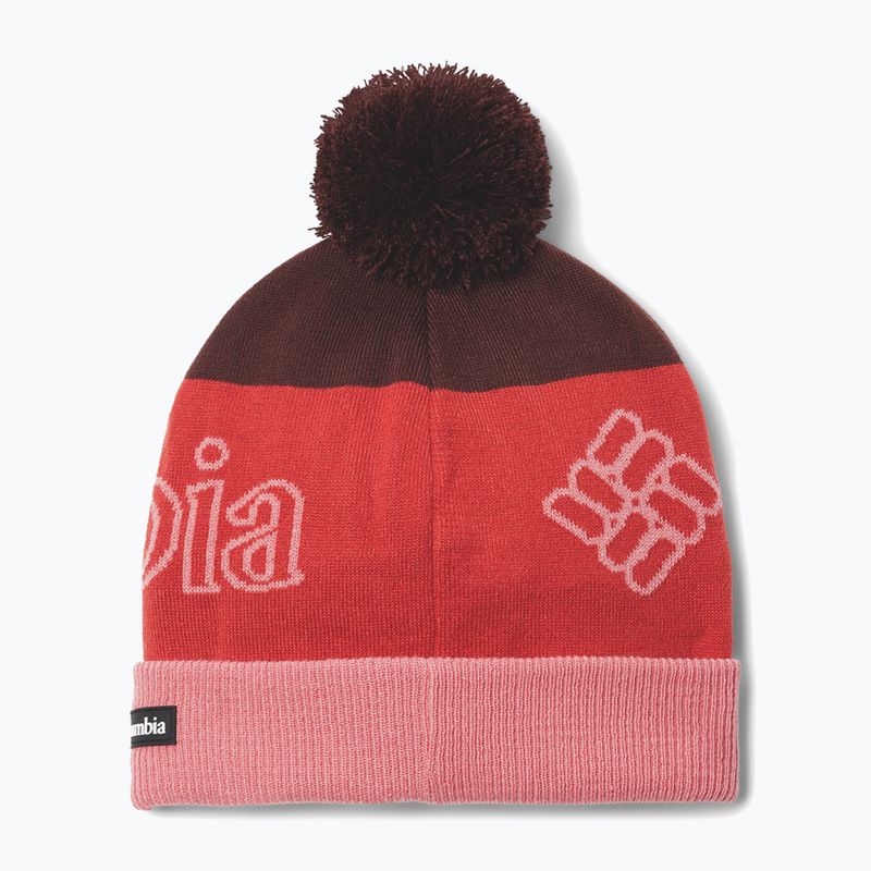 Columbia Polar Powder II moonvista /daredevil / pink agave winter beanie 2