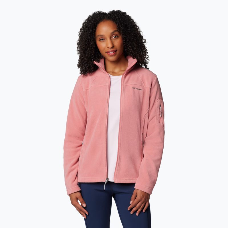 Columbia Fast Trek II women's fleece sweatshirt pink agave