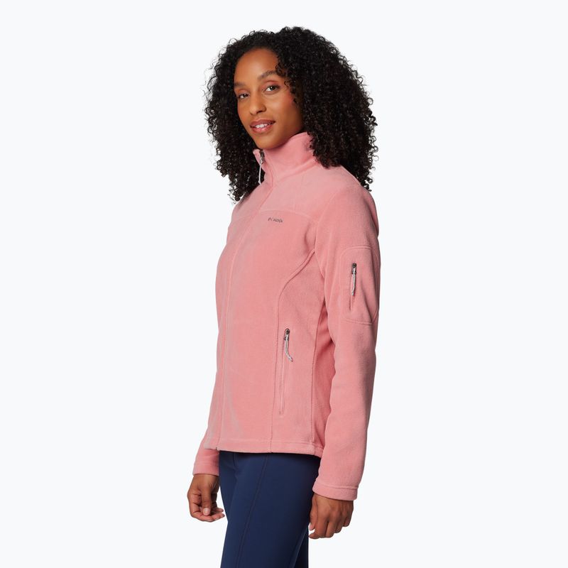 Columbia Fast Trek II women's fleece sweatshirt pink agave 3