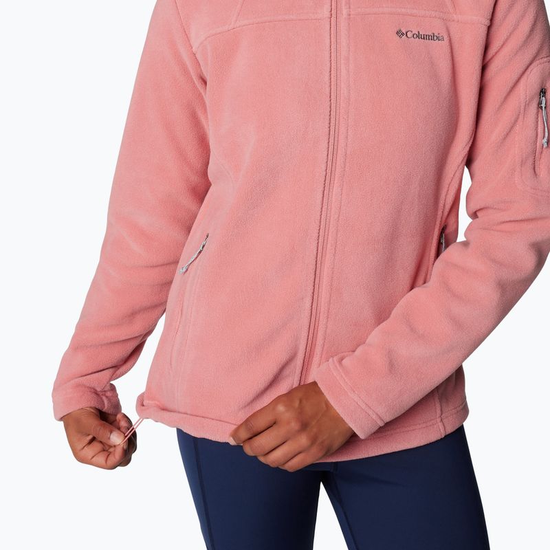 Columbia Fast Trek II women's fleece sweatshirt pink agave 6