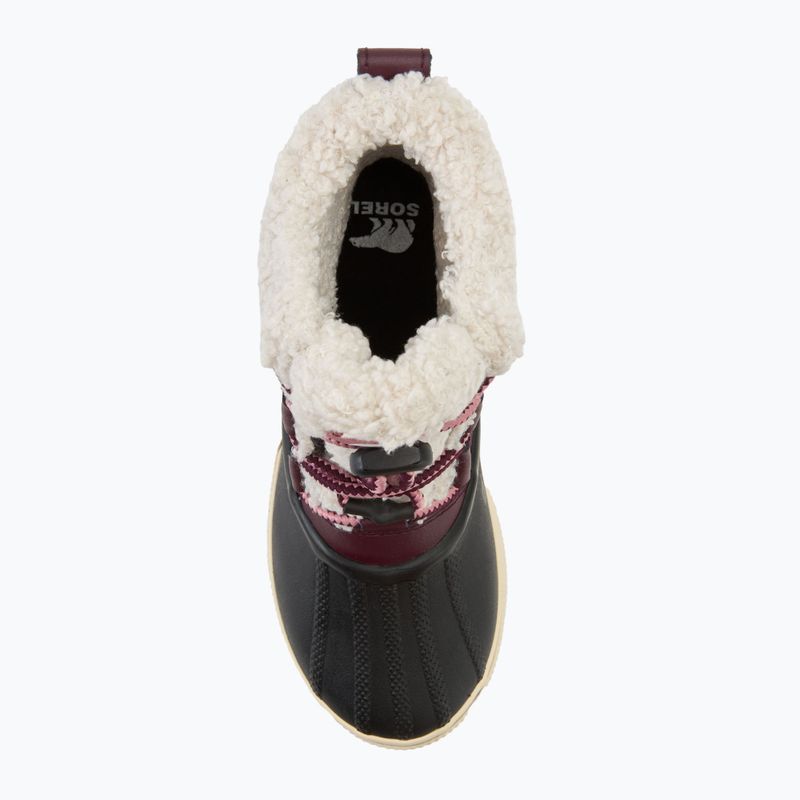 Sorel Youth Out N About IV Chillz epic plum/black children's snow boots 5