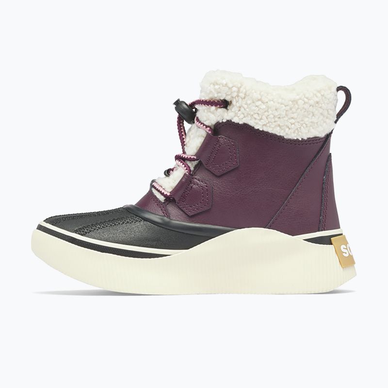 Sorel Youth Out N About IV Chillz epic plum/black children's snow boots 10