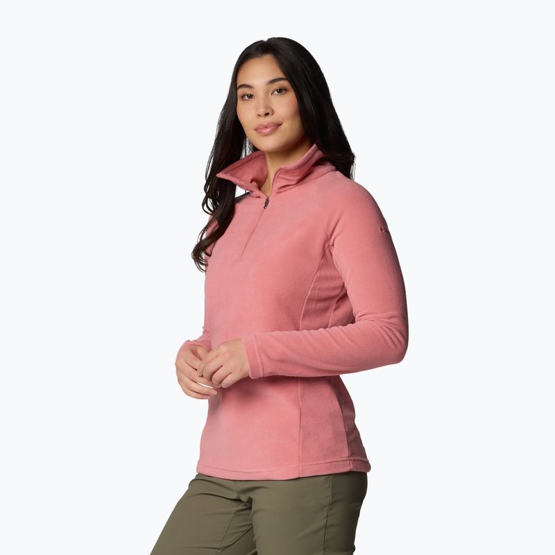 Women's Columbia Glacial IV 1/2 Zip fleece sweatshirt pink agave 4