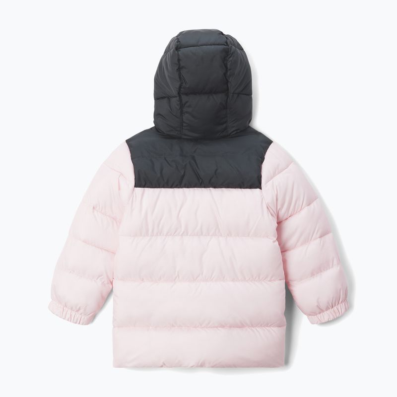 Children's insulated jacket Columbia Puffect Hooded satin pink/black 2