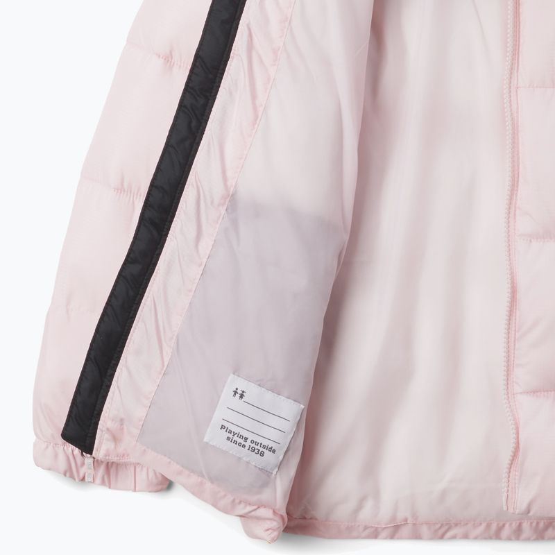 Children's insulated jacket Columbia Puffect Hooded satin pink/black 3