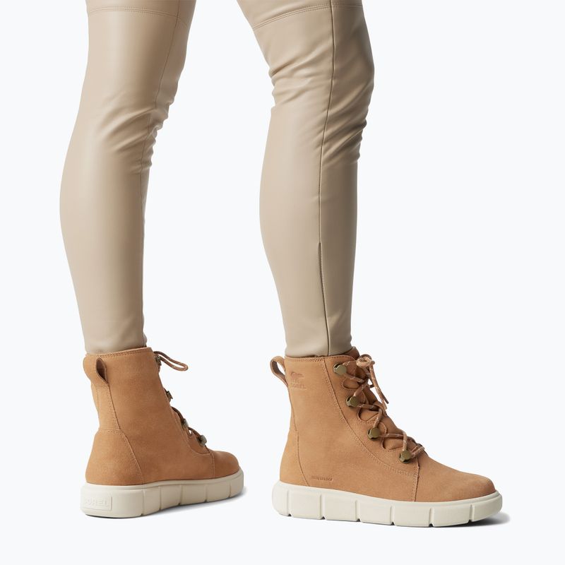 Women's Sorel Explorer III Joan tawny buff/chalk snow boots 14