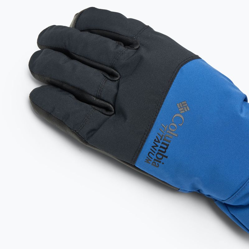 Columbia PowBound mountain blue / black men's ski gloves 4