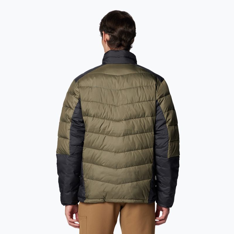 Columbia Labyrinth Loop II stone green/ shark men's down jacket 3