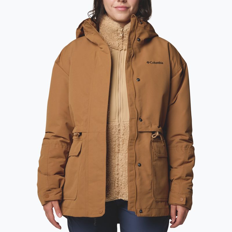 Women's 3in1 jacket Columbia Drop Ridge II Interchange camel brown 5