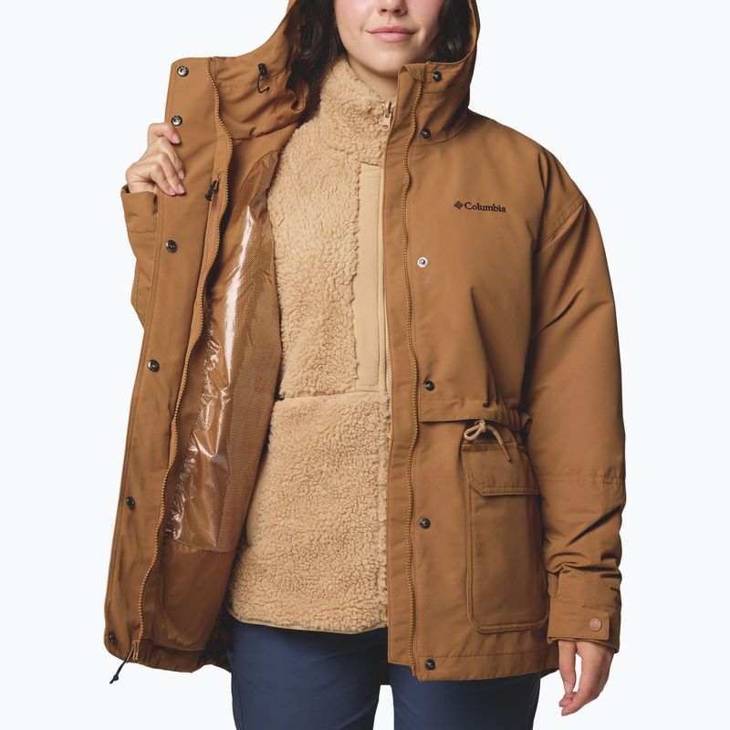 Women's 3in1 jacket Columbia Drop Ridge II Interchange camel brown 6
