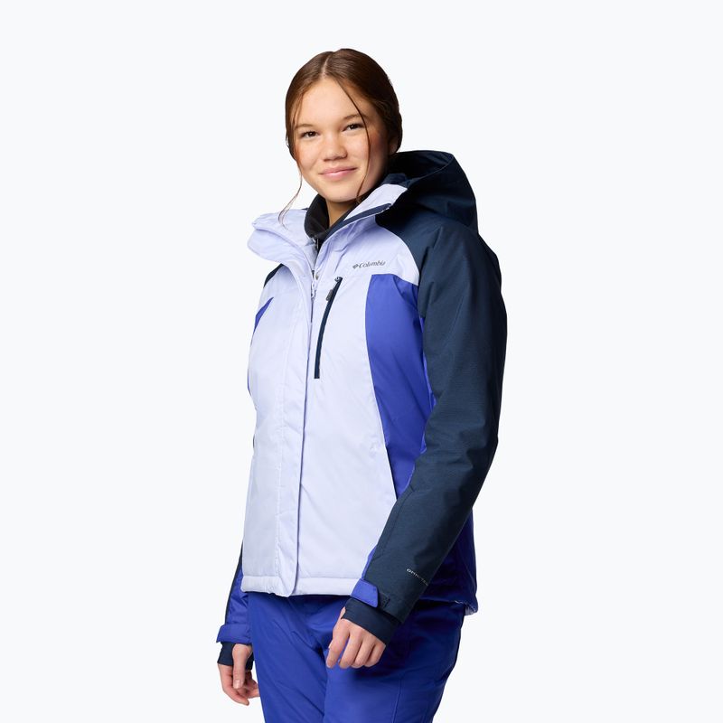 Columbia Snowy Summit Ins snowdrift/clematis blue/coll navy cdye women's ski jacket 4