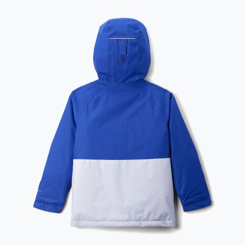 Children's ski jacket Columbia Alpine Action III snowdrift melange/clematis blue 2