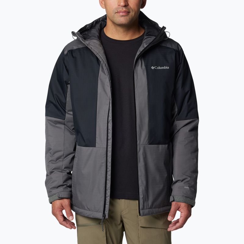 Columbia Point Park II Insulated city grey/black men's insulated jacket 4