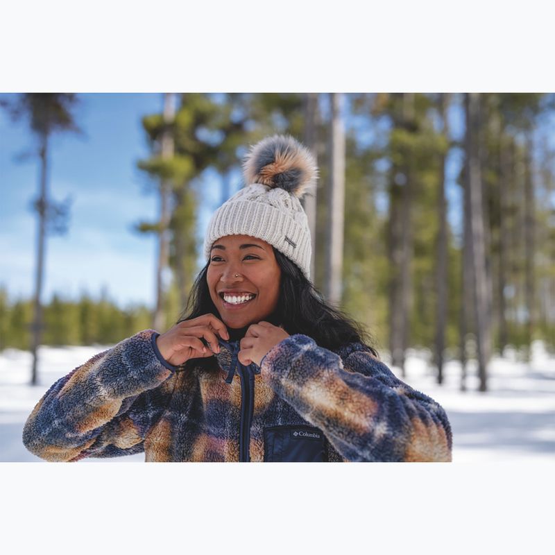 Columbia women's winter beanie Boundless Days Cable dark stone 4