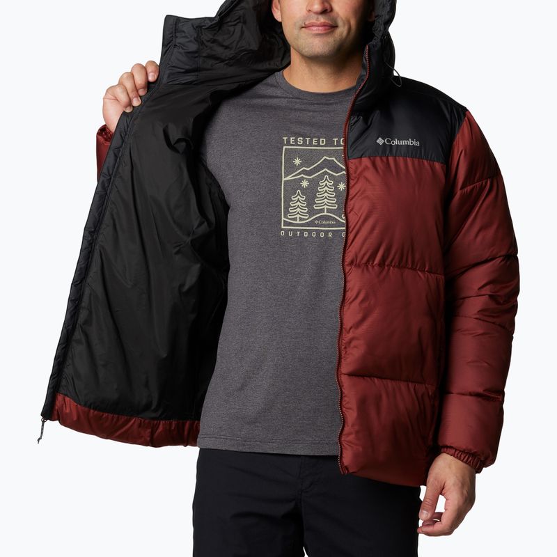 Men's Columbia Puffect II Hooded down jacket spice/ black 5