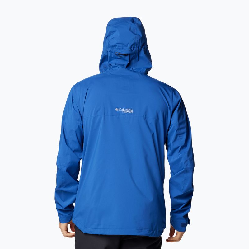 Columbia Ampli-Dry II Shell mountain blue men's rain jacket 3