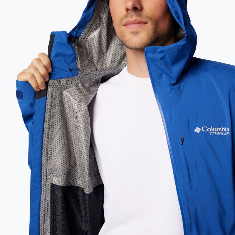 Columbia Ampli-Dry II Shell mountain blue men's rain jacket 8