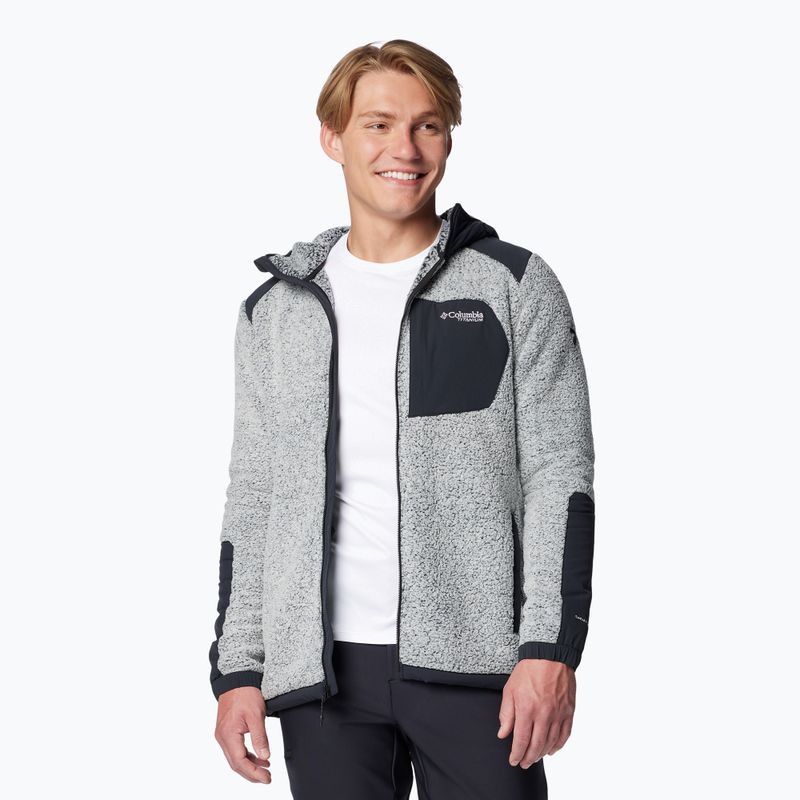 Columbia men's Arctic Crest Sherpa sweatshirt white / black 2