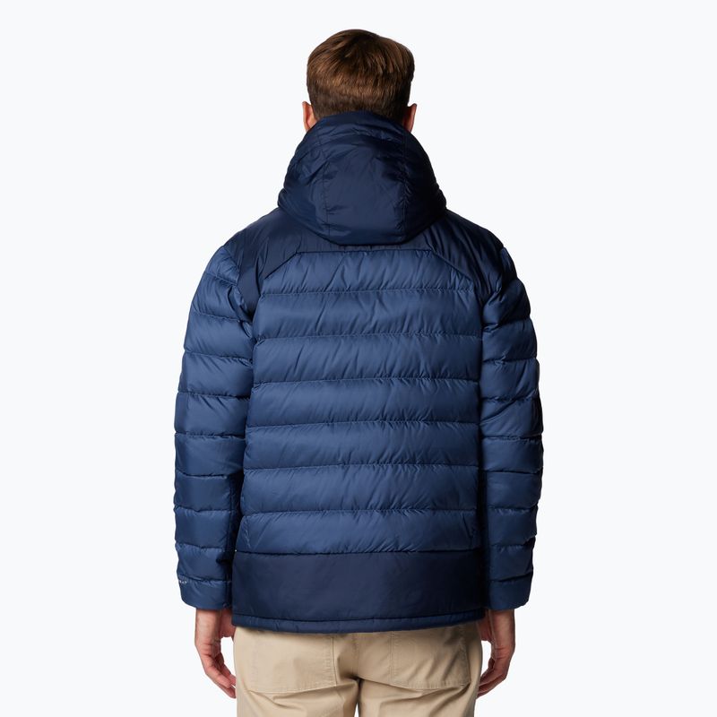 Men's Columbia Autumn Park II Down Hooded jacket dark mountain/ collegiate navy 3