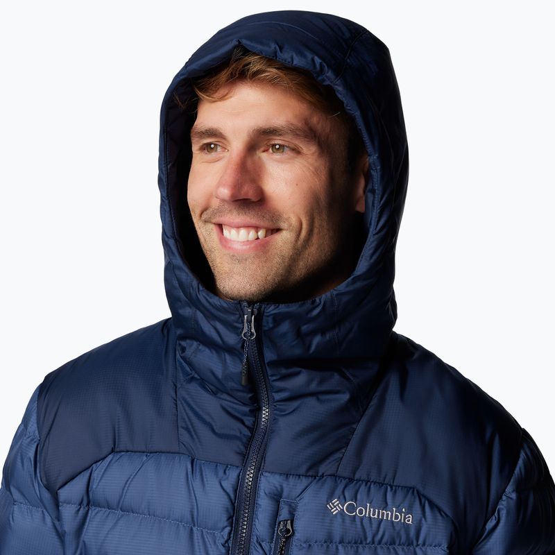 Men's Columbia Autumn Park II Down Hooded jacket dark mountain/ collegiate navy 6