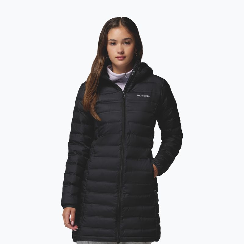 Women's down coat Columbia Lake 22 II Down Long Hooded black