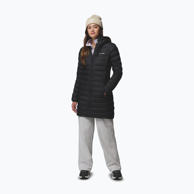 Women's down coat Columbia Lake 22 II Down Long Hooded black 2