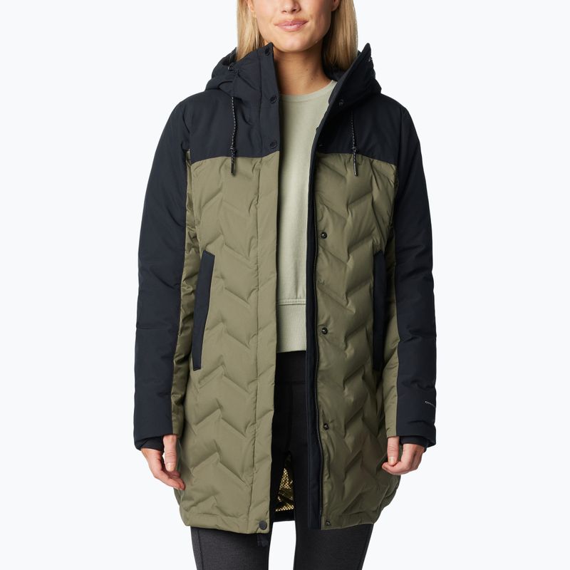 Women's Columbia Mountain Croo III Mid Down Coat stone green/black 4