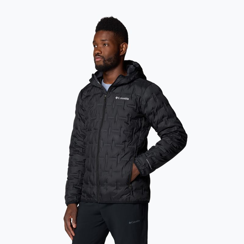 Men's Columbia Delta Ridge II Down Hooded Jacket black 4