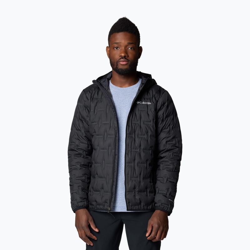 Men's Columbia Delta Ridge II Down Hooded Jacket black 5