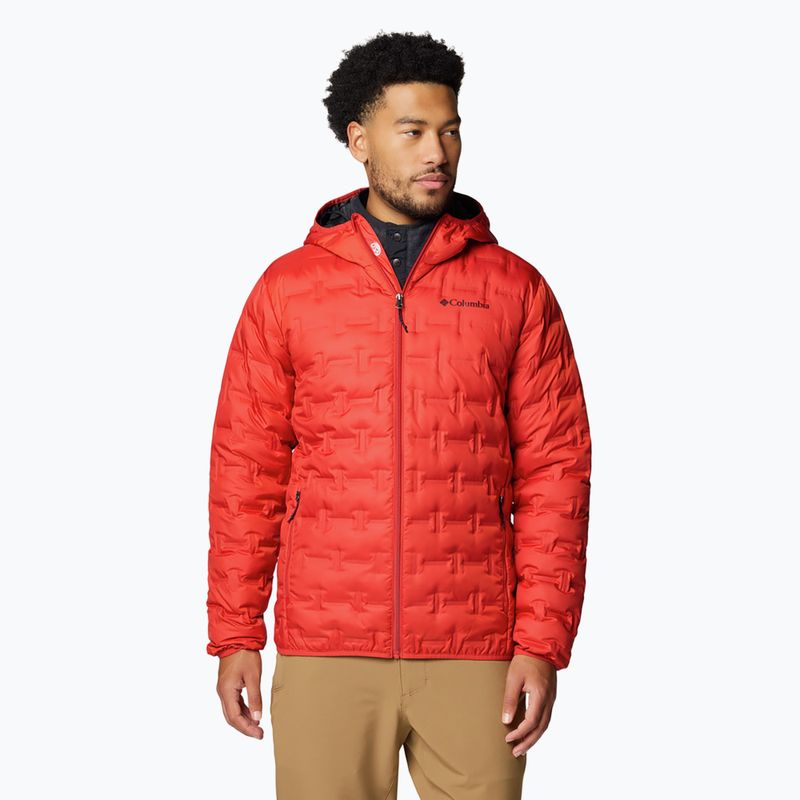Men's Columbia Delta Ridge II Down Hooded jacket sail red
