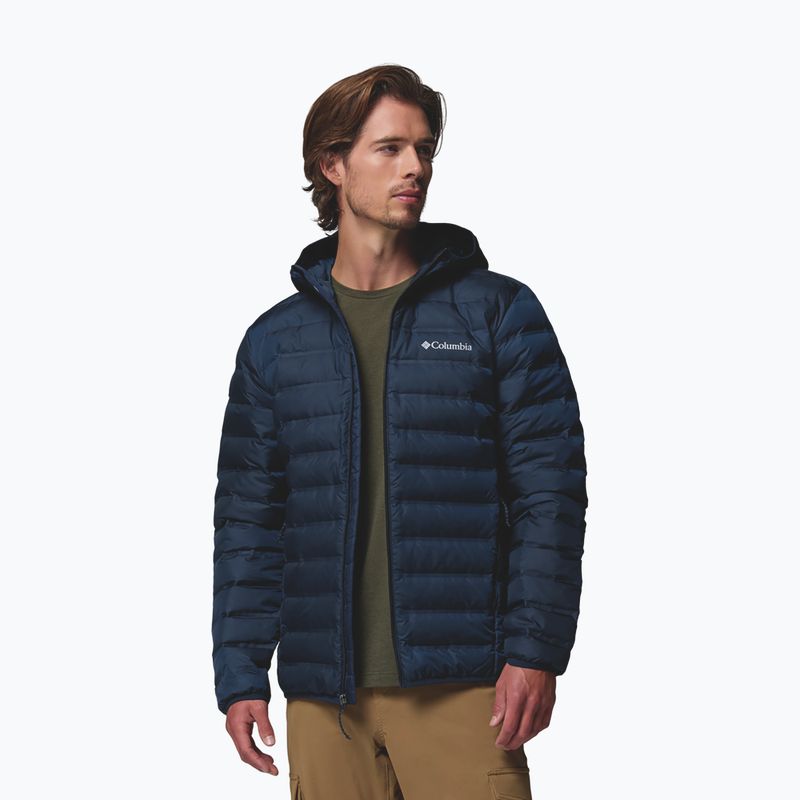 Men's down jacket Columbia Lake 22 II Down Hooded collegiate navy 4