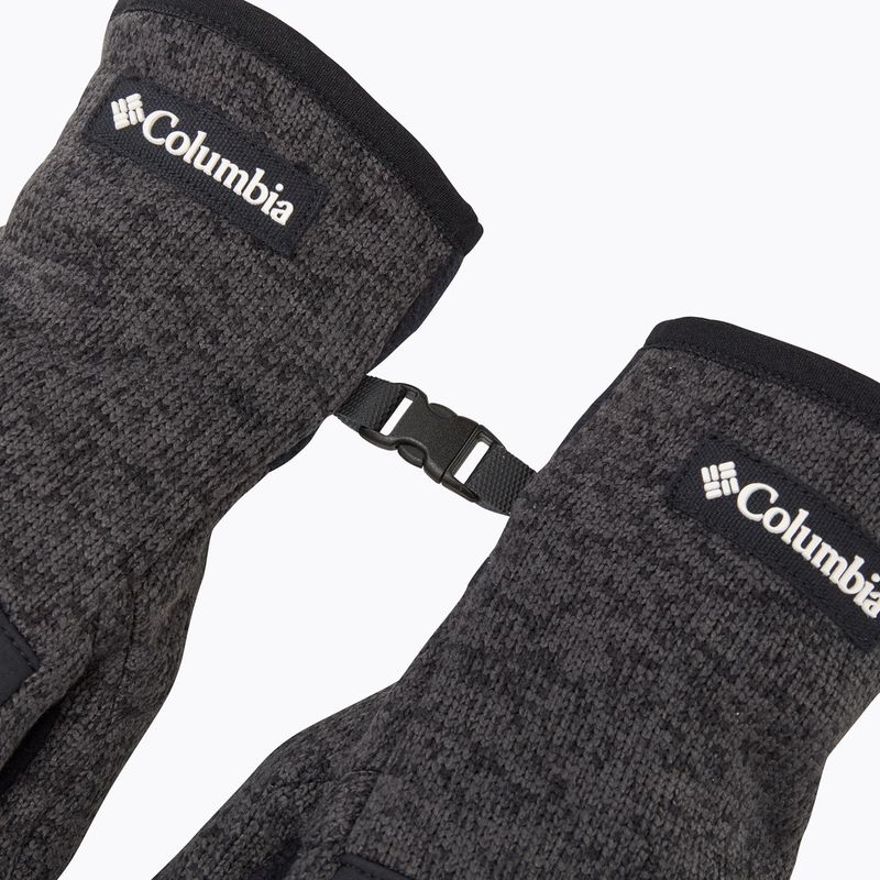 Columbia Sweater Weather II black heather men's trekking gloves 5