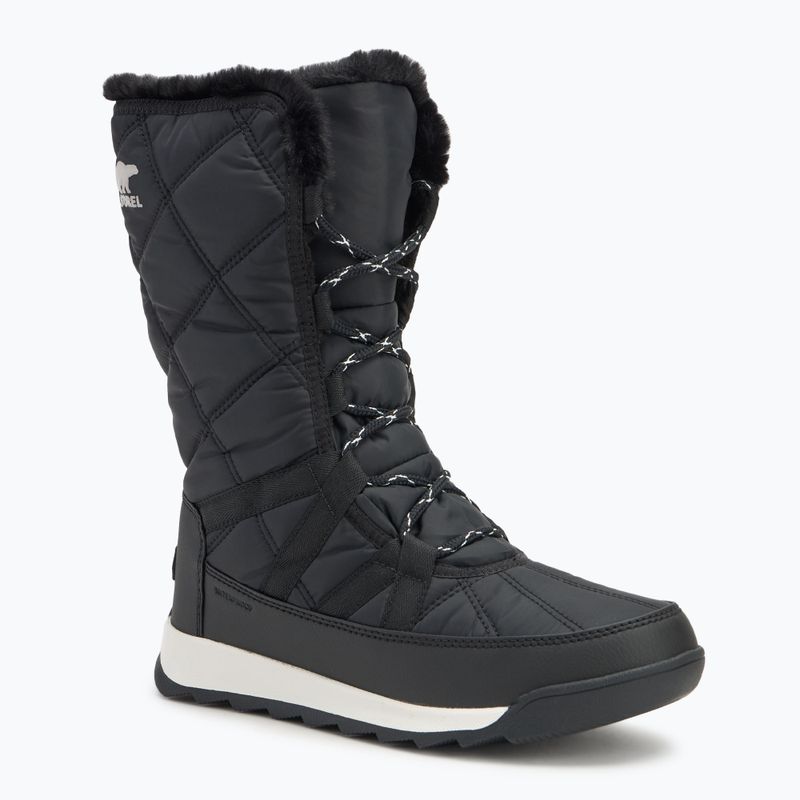 Women's Sorel Whitney II Plus Tall Lace WP black/sea salt snow boots