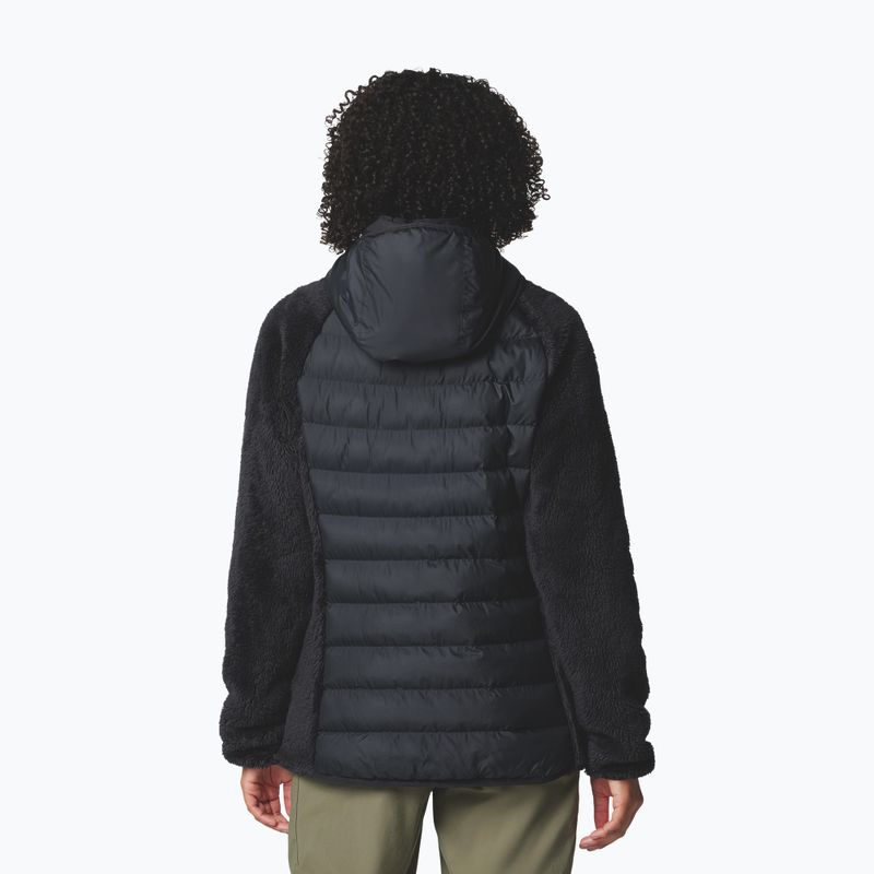 Women's insulated jacket Columbia Powder Lite II Sherpa Hybrid black 3