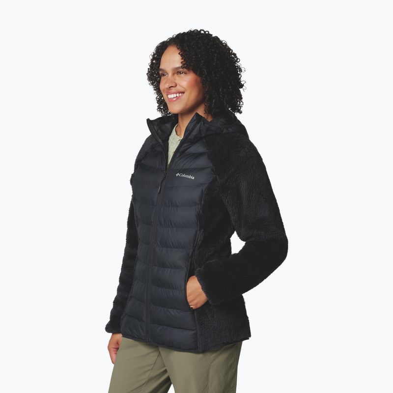 Women's insulated jacket Columbia Powder Lite II Sherpa Hybrid black 4