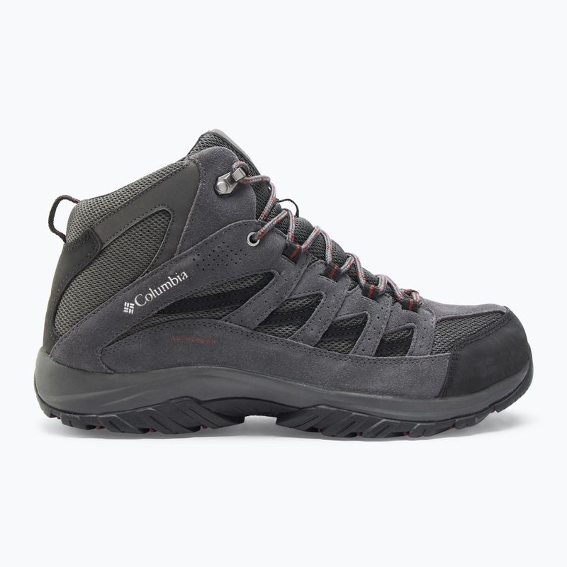 Columbia Crestwood Mid Wp V2 dark grey/ deep rust men's trekking boots 2