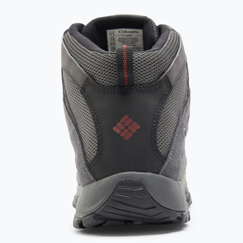 Columbia Crestwood Mid Wp V2 dark grey/ deep rust men's trekking boots 6