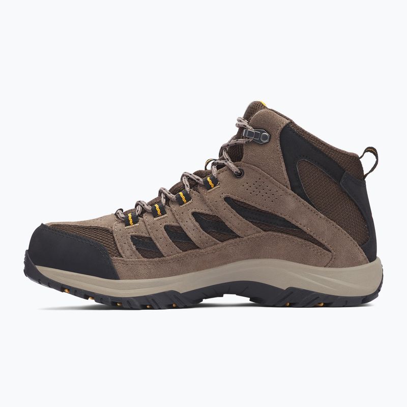 Columbia Crestwood Mid Wp V2 cordovan/ squash men's trekking boots 10