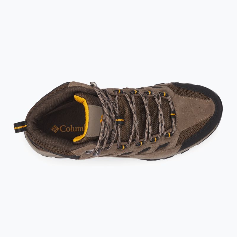Columbia Crestwood Mid Wp V2 cordovan/ squash men's trekking boots 13