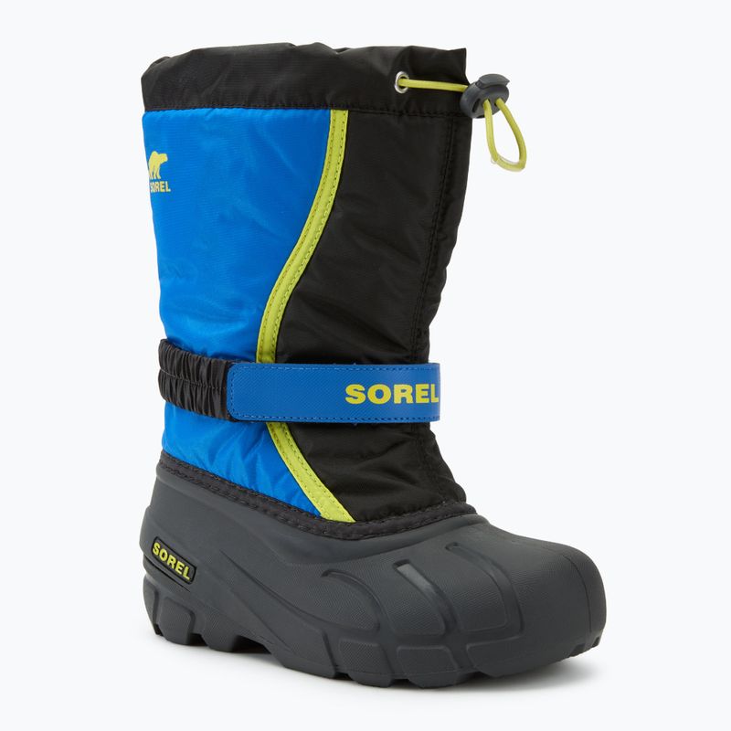 Sorel Youth Flurry black/super blue children's snow boots