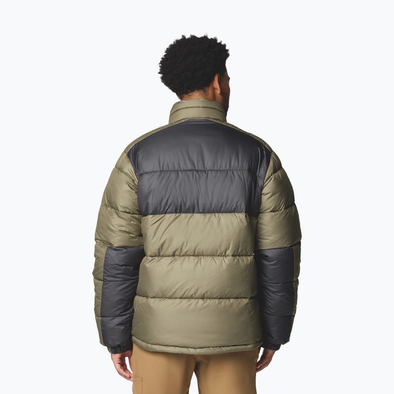 Men's insulated jacket Columbia Pike Lake II stone green/shark 3