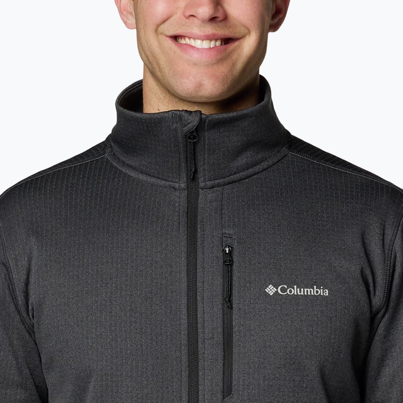 Columbia men's trekking sweatshirt Park View Fleece FZ black heather 7