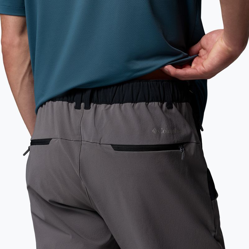 Men's softshell trousers Columbia Tech Softshell city grey/black 6