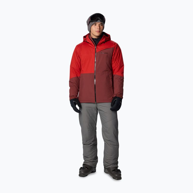 Columbia Iceberg Point II spice/sail red men's ski jacket 2