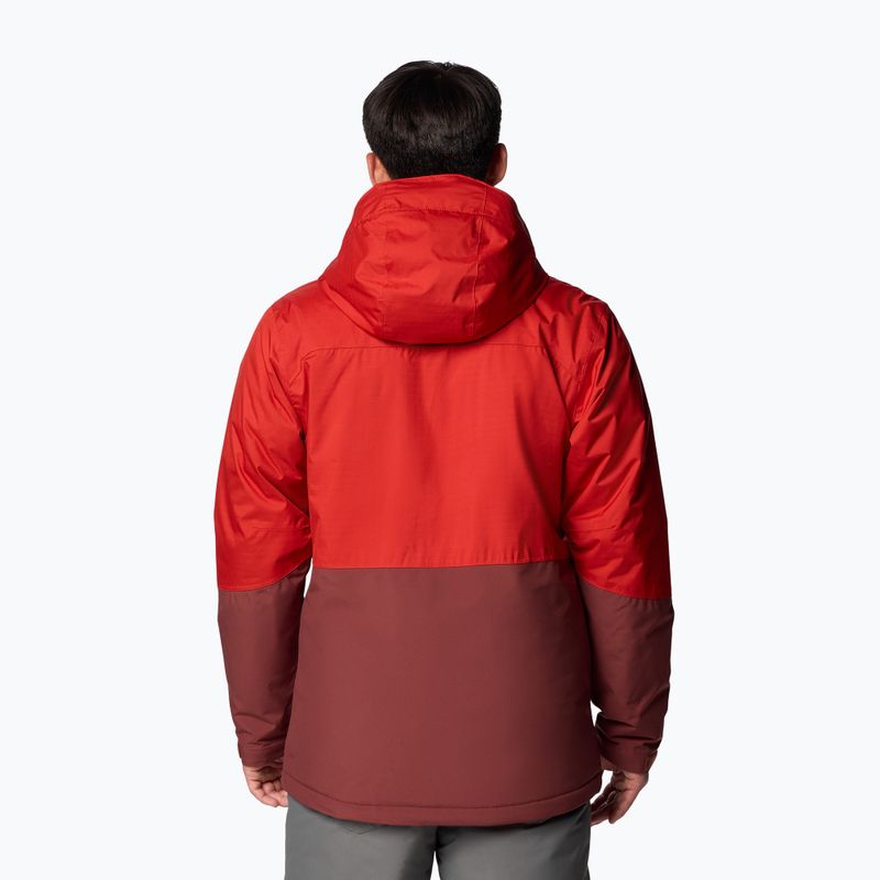 Columbia Iceberg Point II spice/sail red men's ski jacket 3