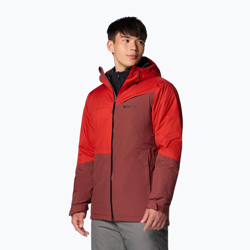 Columbia Iceberg Point II spice/sail red men's ski jacket 4