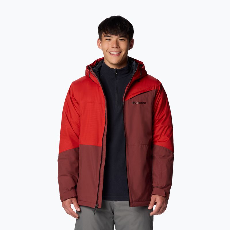 Columbia Iceberg Point II spice/sail red men's ski jacket 5