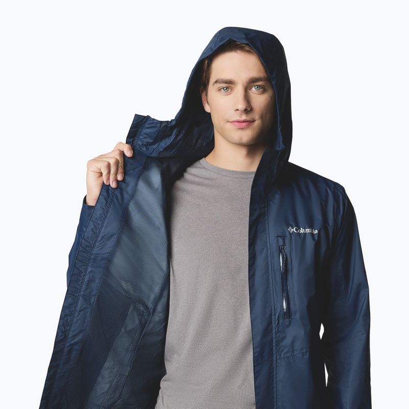 Columbia Pouring Adventure III men's rain jacket collegiate navy 7