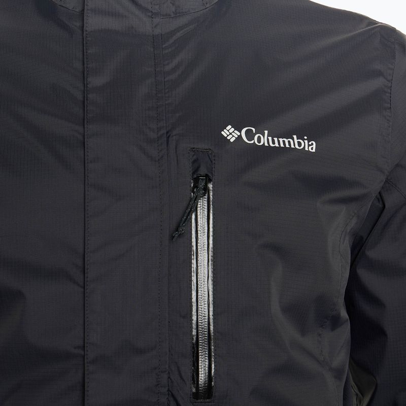 Columbia Pouring Adventure III men's rain jacket black 3